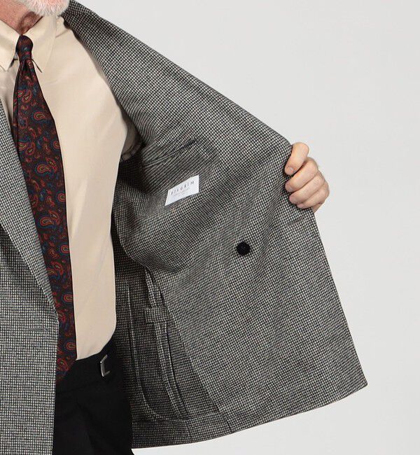 TOMORROWLAND MENS「ウールフランネル ダブルブレステッド4Bジャケット FOX BROTHERS」|テーラードジャケット|