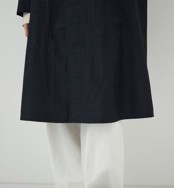 TOMORROWLAND GOODS「HAVERSACK ウールシルク バルカラーコート」|ステンカラーコート|