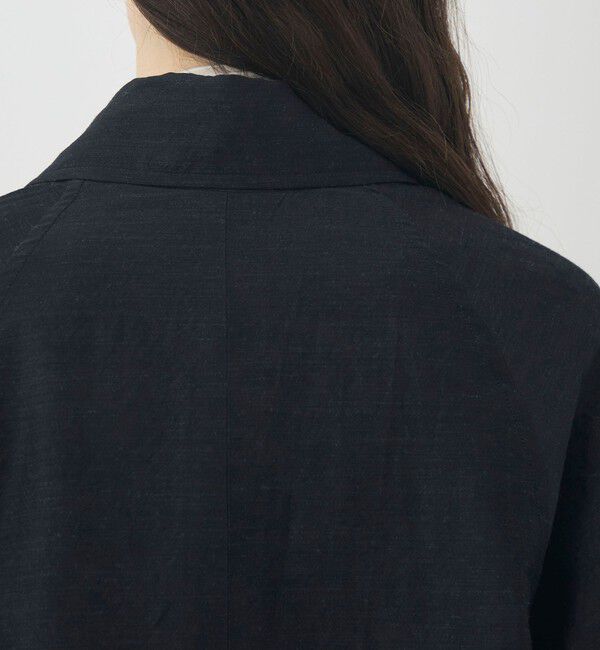 TOMORROWLAND GOODS「HAVERSACK ウールシルク バルカラーコート」|ステンカラーコート|