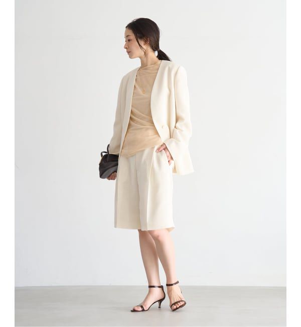 Plage「Collarless ジャケット」|ノーカラージャケット|