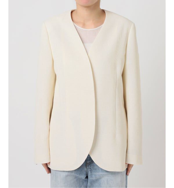 Plage「Collarless ジャケット」|ノーカラージャケット|