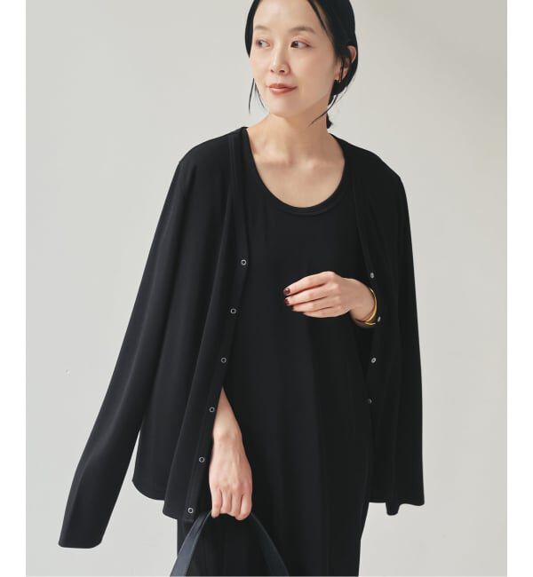 Plage「《予約》Rib  カーディガン」|カーディガン|ブラック