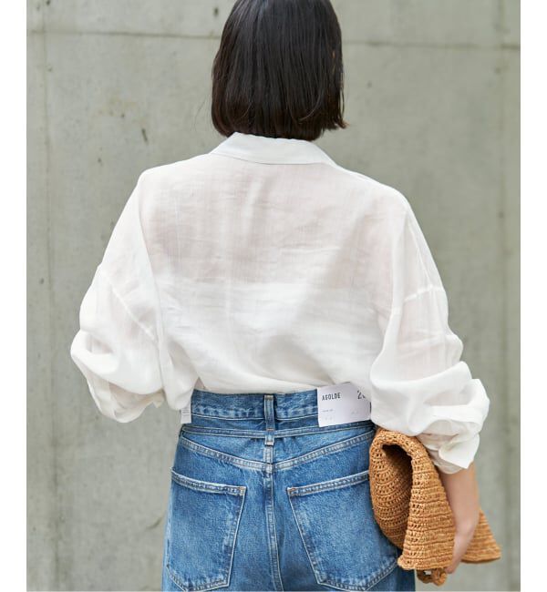 Plage「《追加予約》RAMIE LYOCELL CROPPED シャツ」|シャツ・ブラウス|