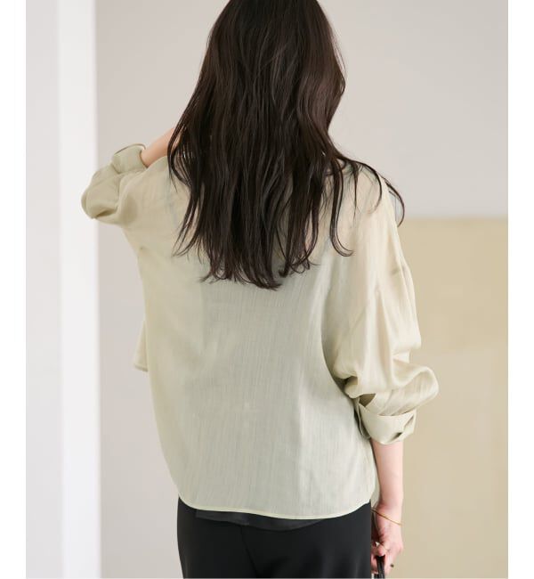 Plage「《追加予約》RAMIE LYOCELL CROPPED シャツ」|シャツ・ブラウス|