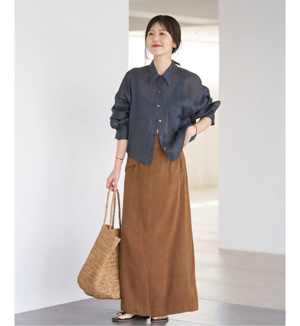 Plage「《追加予約》RAMIE LYOCELL CROPPED シャツ」|シャツ・ブラウス|