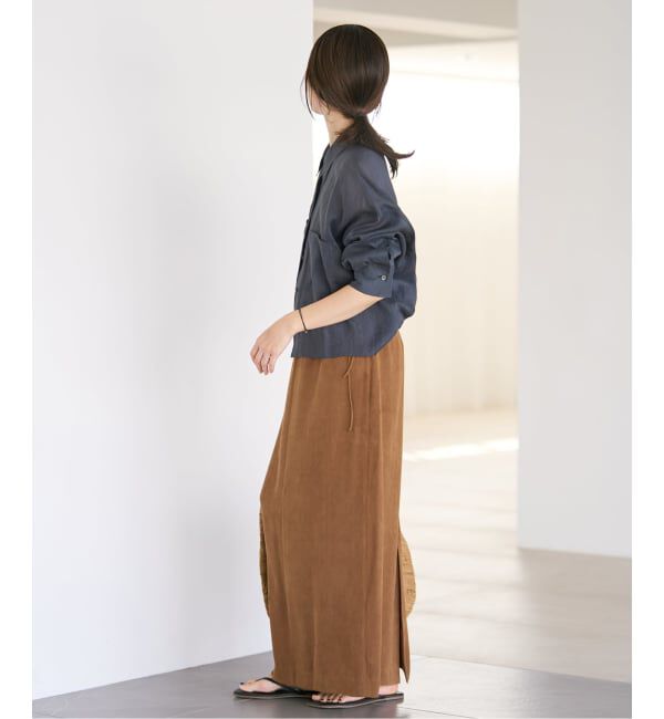 Plage「《追加予約》RAMIE LYOCELL CROPPED シャツ」|シャツ・ブラウス|