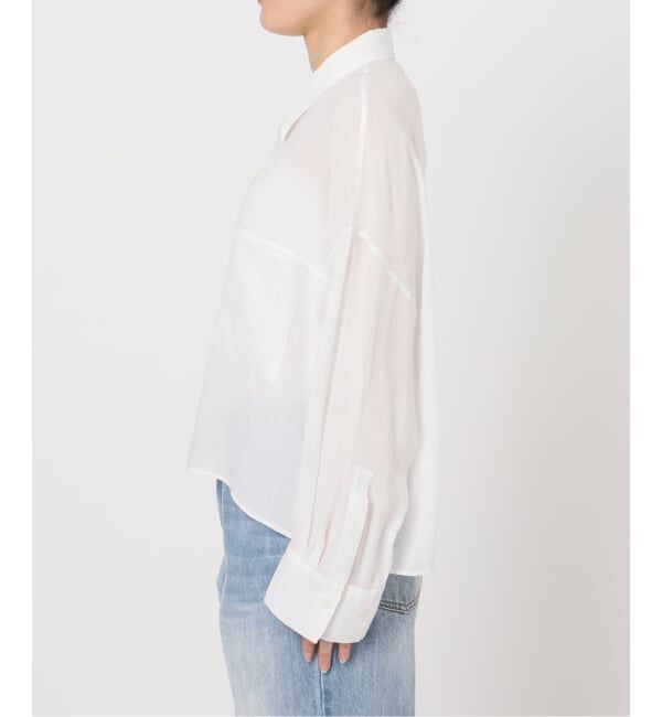 Plage「《追加予約》RAMIE LYOCELL CROPPED シャツ」|シャツ・ブラウス|