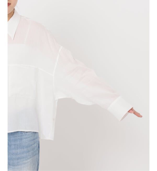 Plage「《追加予約》RAMIE LYOCELL CROPPED シャツ」|シャツ・ブラウス|