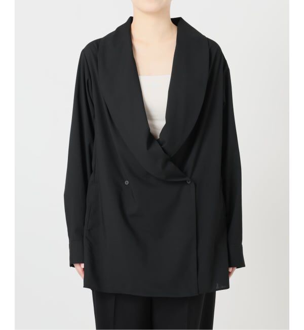 VERMEIL par iena「Room no.8 BLACK ルームエイト ブラック ドレープジャケット BYRS-002-69587」|その他|