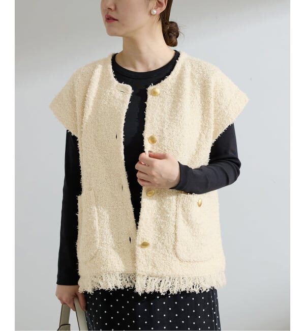 IENA「ミックスツイードベスト」|その他|