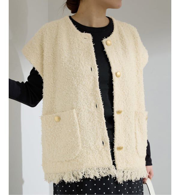 IENA「ミックスツイードベスト」|その他|