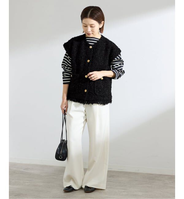 IENA「ミックスツイードベスト」|その他|