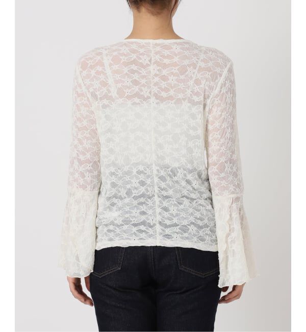 SLOBE IENA「《WEB・一部店舗限定/追加》レーススリーブブラウス」|シャツ・ブラウス|