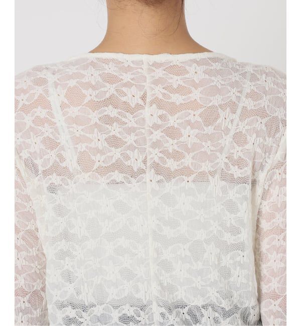 SLOBE IENA「《WEB・一部店舗限定/追加》レーススリーブブラウス」|シャツ・ブラウス|