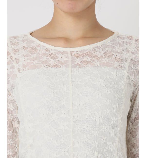 SLOBE IENA「《WEB・一部店舗限定/追加》レーススリーブブラウス」|シャツ・ブラウス|