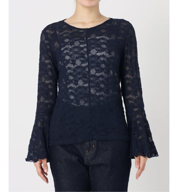 SLOBE IENA「《WEB・一部店舗限定/追加》レーススリーブブラウス」|シャツ・ブラウス|