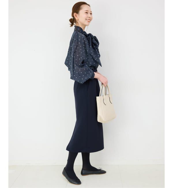 SLOBE IENA「《WEB限定/追加》ボウタイブラウス」|シャツ・ブラウス|