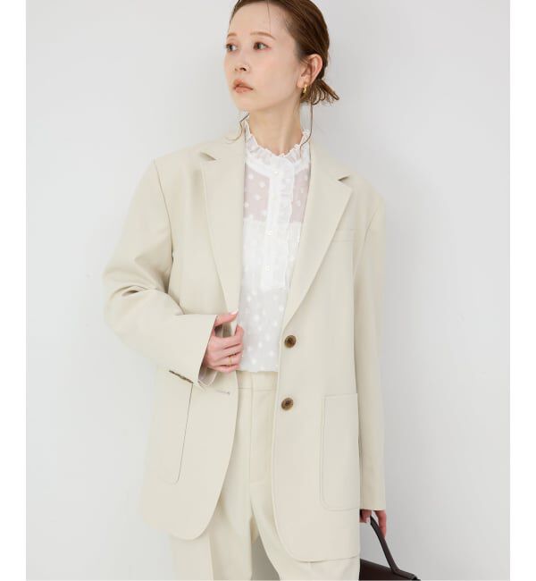 SLOBE IENA「《WEB限定/追加予約》フラワージャガードフリルブラウス」|シャツ・ブラウス|