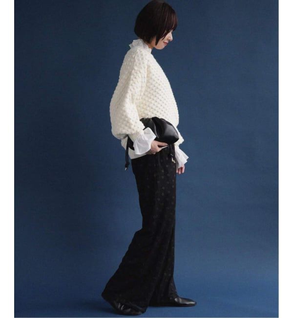 SLOBE IENA「《追加予約》タイプライターフリルブラウス」|シャツ・ブラウス|