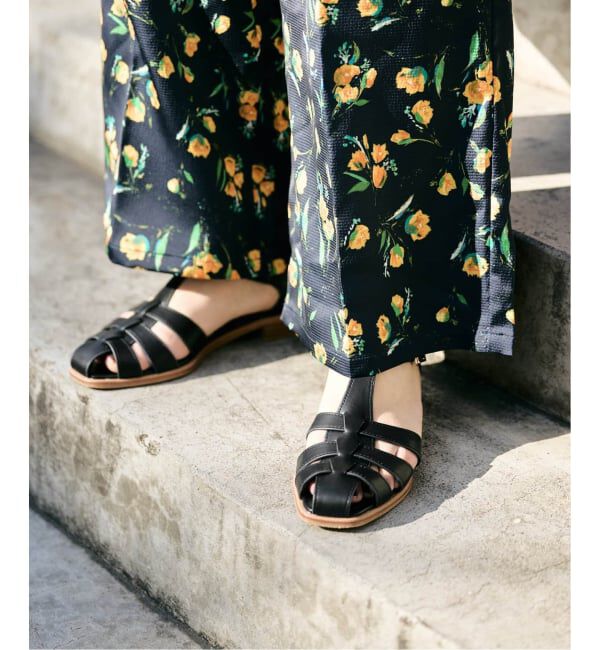 SLOBE IENA「《追加予約》SLOBE レザーグルカサンダル」|サンダル|