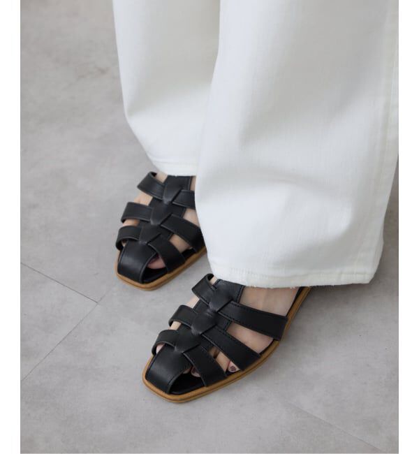 SLOBE IENA「《追加予約》SLOBE レザーグルカサンダル」|サンダル|