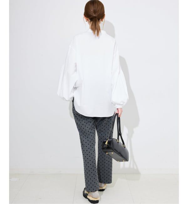 SLOBE IENA「《WEB限定/追加2予約》ピンタックバルーンスリーブブラウス」|シャツ・ブラウス|