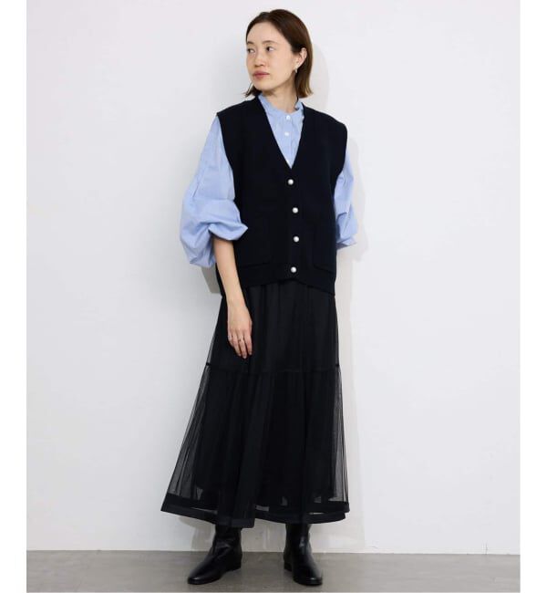 SLOBE IENA「《WEB限定/追加2予約》ピンタックバルーンスリーブブラウス」|シャツ・ブラウス|