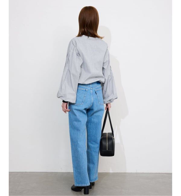 SLOBE IENA「《WEB限定/追加2予約》ピンタックバルーンスリーブブラウス」|シャツ・ブラウス|