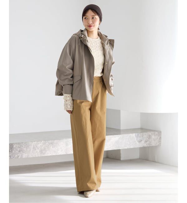 IENA「《予約》コットンキャンバスバックイージーパンツ」|その他|