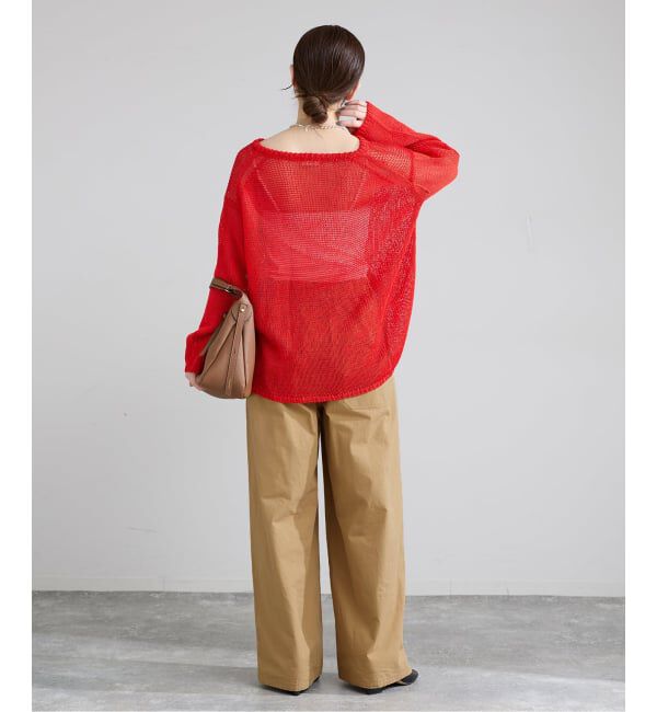 IENA「《予約》コットンキャンバスバックイージーパンツ」|その他|