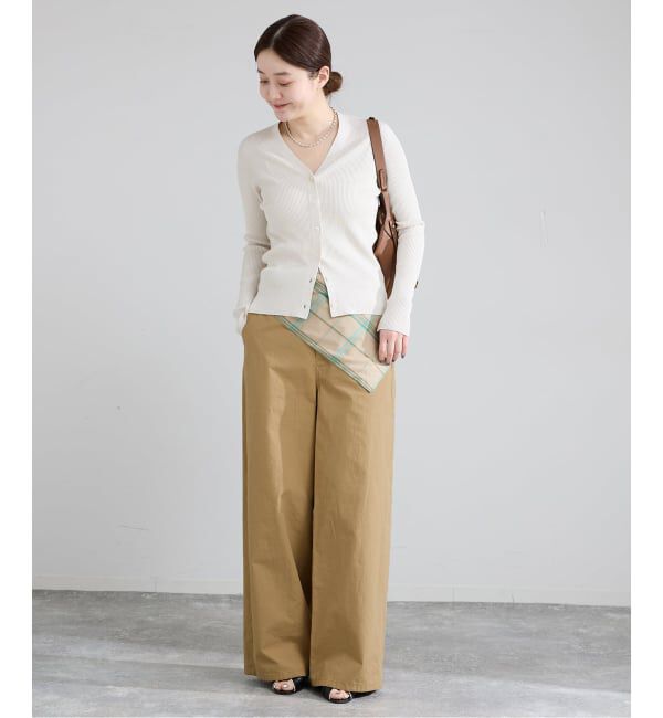 IENA「《予約》コットンキャンバスバックイージーパンツ」|その他|