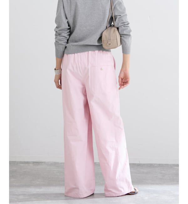 IENA「《予約》コットンキャンバスバックイージーパンツ」|その他|