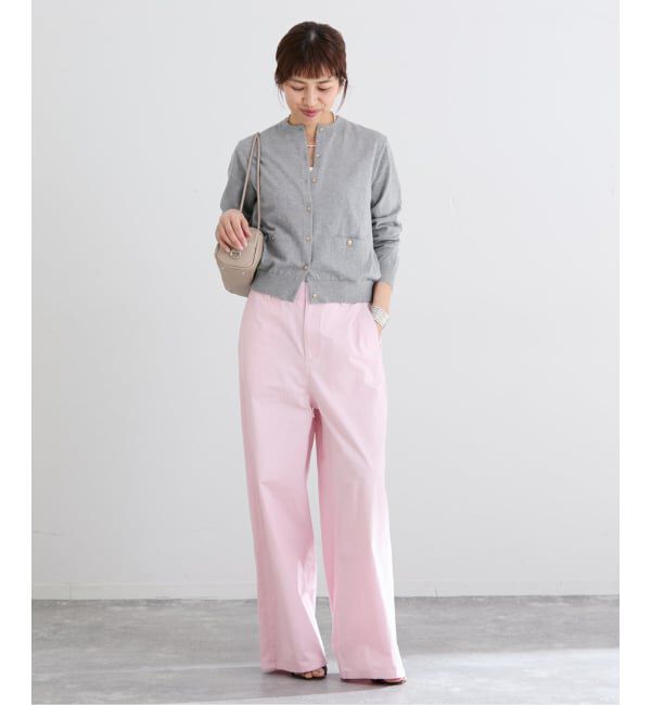 IENA「《予約》コットンキャンバスバックイージーパンツ」|その他|