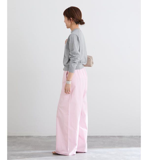 IENA「《予約》コットンキャンバスバックイージーパンツ」|その他|