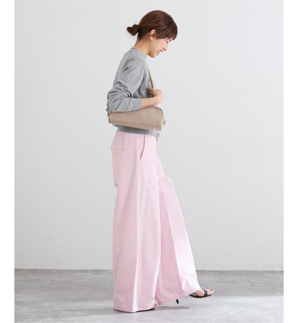 IENA「《予約》コットンキャンバスバックイージーパンツ」|その他|