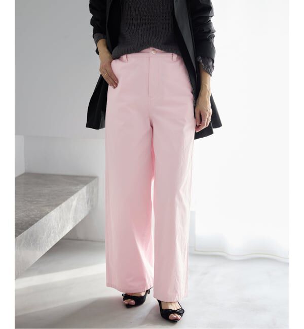 IENA「《予約》コットンキャンバスバックイージーパンツ」|その他|