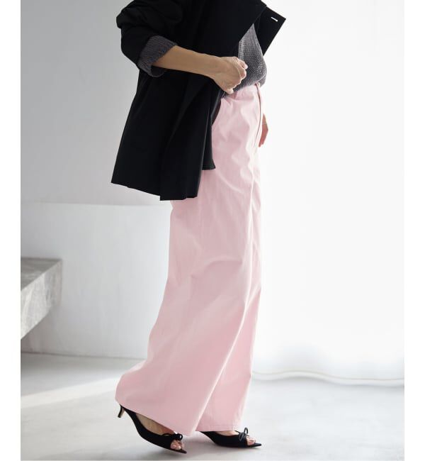 IENA「《予約》コットンキャンバスバックイージーパンツ」|その他|