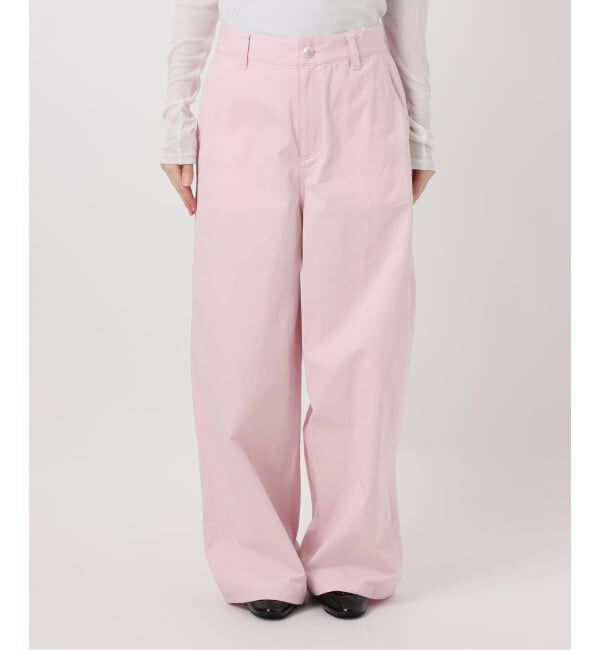 IENA「《予約》コットンキャンバスバックイージーパンツ」|その他|