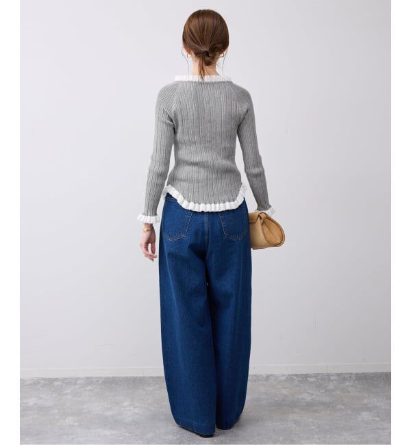 SLOBE IENA「《追加2》tyn.TGOR/トゴール フリルカーディガン J0102」|カーディガン|