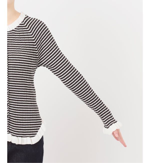 SLOBE IENA「《追加2》tyn.TGOR/トゴール フリルカーディガン J0102」|カーディガン|