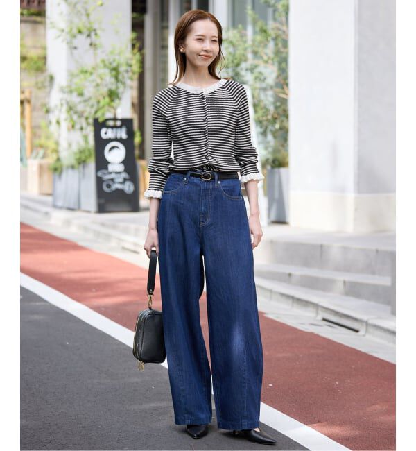 SLOBE IENA「《追加2》tyn.TGOR/トゴール フリルカーディガン J0102」|カーディガン|