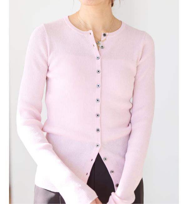 IENA「《WEB限定/追加予約》ハイゲージリブカーディガン」|カーディガン|