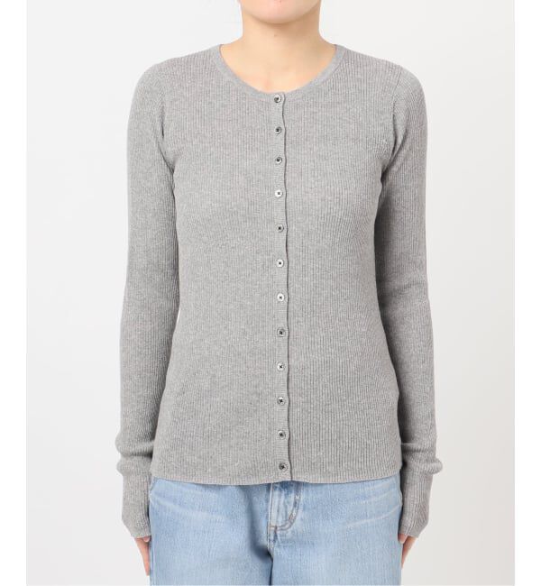 IENA「《WEB限定/追加予約》ハイゲージリブカーディガン」|カーディガン|