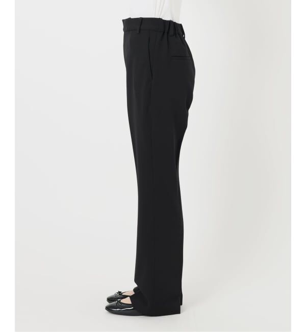 IENA「《セットアップ対応/予約》カットジョーゼットスティックパンツ」|スラックス|