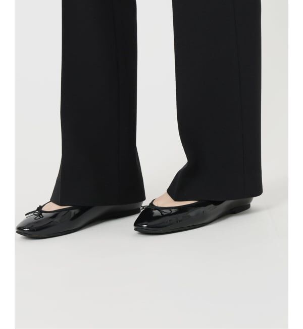 IENA「《セットアップ対応/予約》カットジョーゼットスティックパンツ」|スラックス|