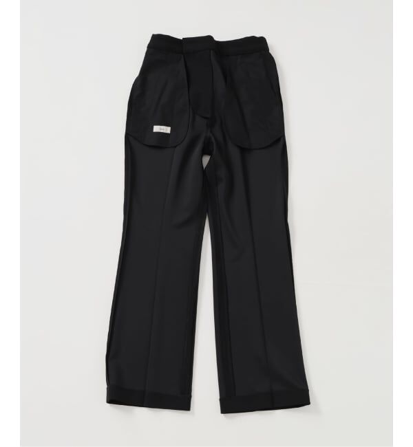 IENA「《セットアップ対応/予約》カットジョーゼットスティックパンツ」|スラックス|