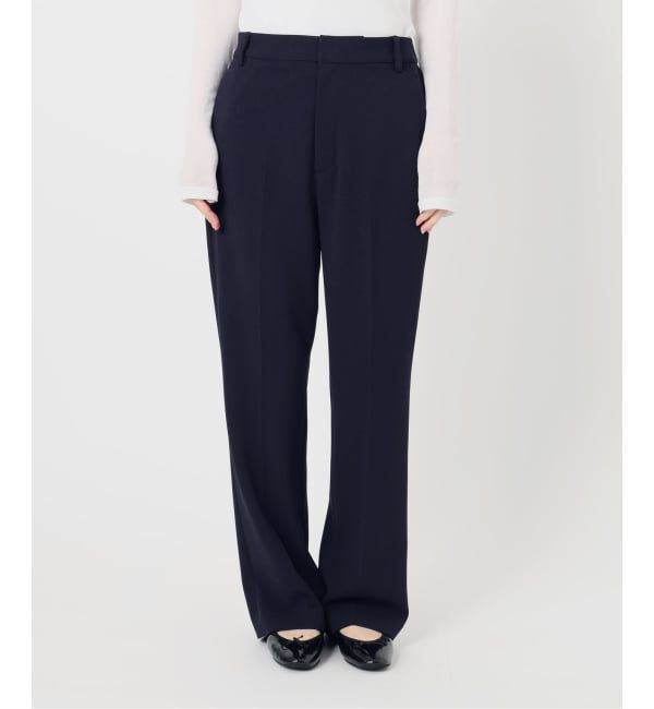 IENA「《セットアップ対応/予約》カットジョーゼットスティックパンツ」|スラックス|