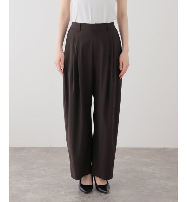 IENA「《セットアップ対応可》エアリーライトコクーンパンツ」|スラックス|