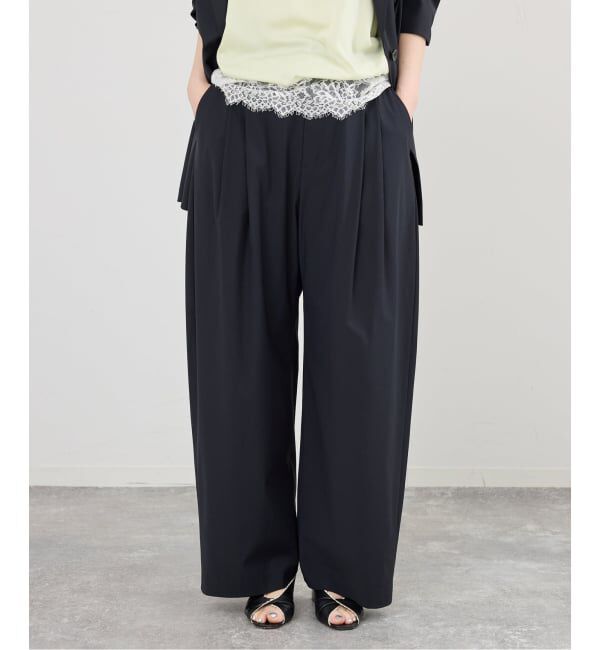 IENA「《セットアップ対応可》エアリーライトコクーンパンツ」|スラックス|