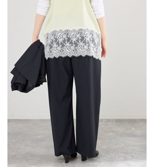 IENA「《セットアップ対応可》エアリーライトコクーンパンツ」|スラックス|